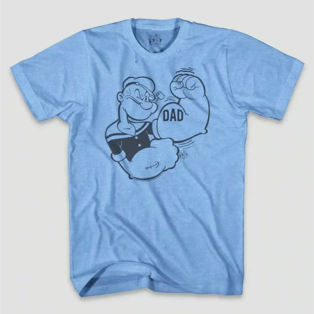 Popeye The Sailor Man Men's Official Licensed Vintage Retro Graphic Tee T-Shirt
